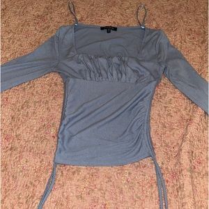 Long sleeve blue xs top